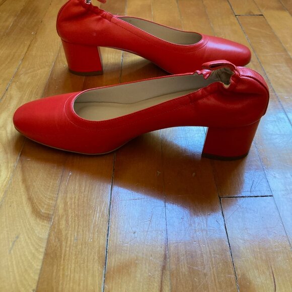 Everlance The Italian Leather Day Heel Red size 9 - Picture 3 of 6